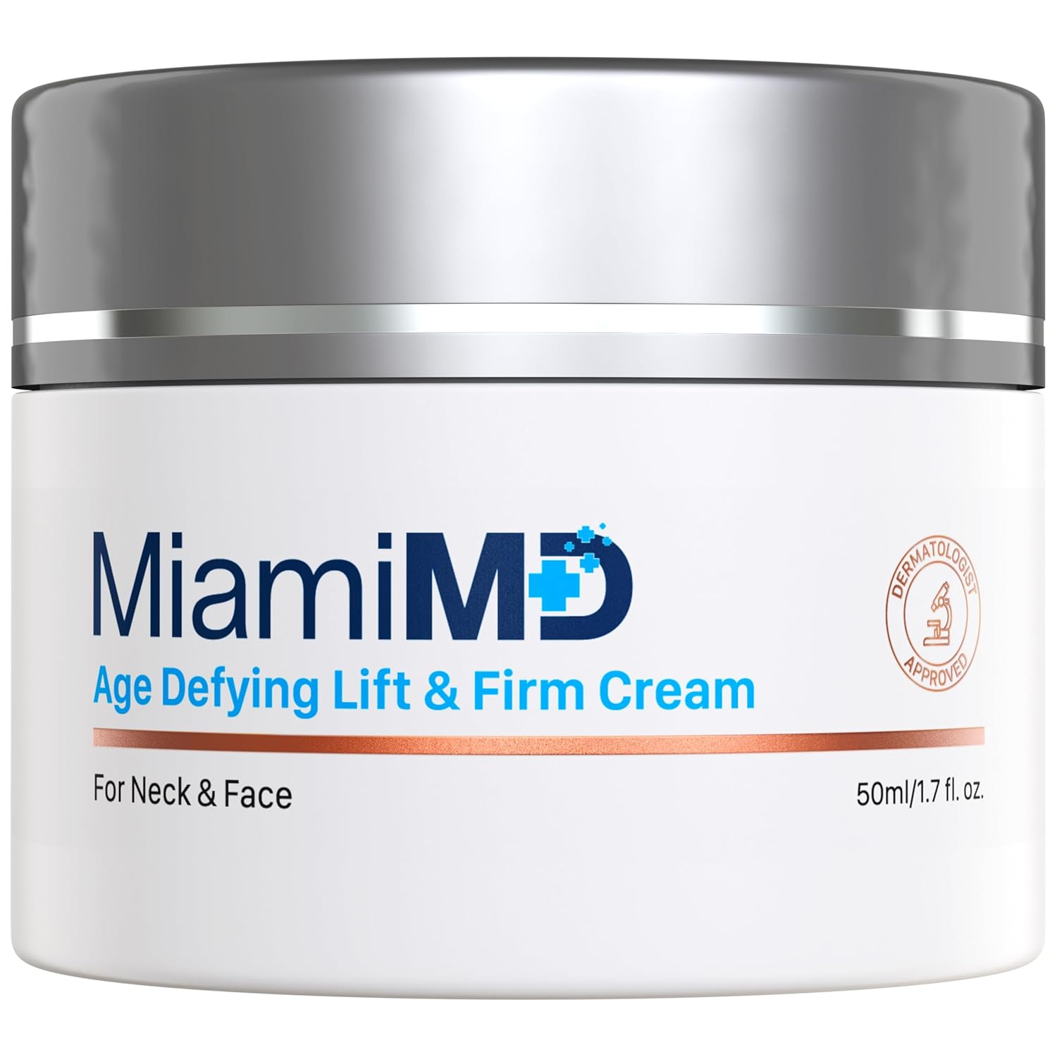 MiamiMD Age-Defying Lifting & Firming Face Cream for Women - Lift & Firm for Anti Aging, Wrinkle Reducer & Hydrating Moisturizer for Smooth, Radiant Skin, Tightening Cream for Face & Neck – 1.7 oz, 50 ml